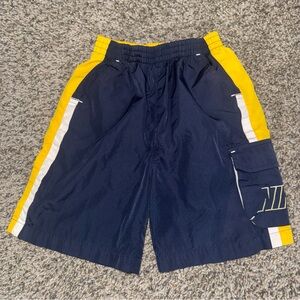 Nike Boys' Navy and Yellow Swim Trunks